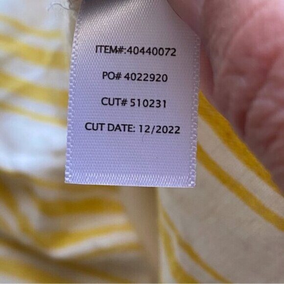 Torrid 2022 Cross Back Top Woman 4 Linen Blend Stripped Coastal Preppy Boxy NEW - Picture 12 of 16